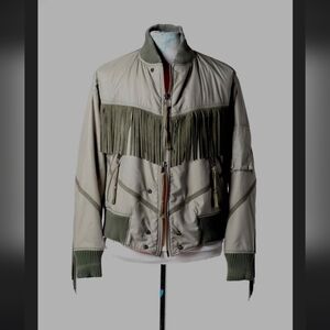 ARMY FRINGE FLIGHT JACKET ARMY